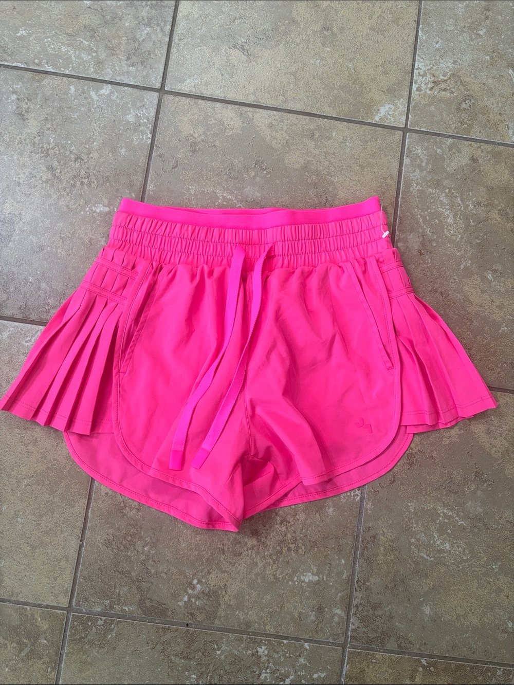 Women's Hot Pink Athletic Pleated side woven Shorts joy lab size XS
